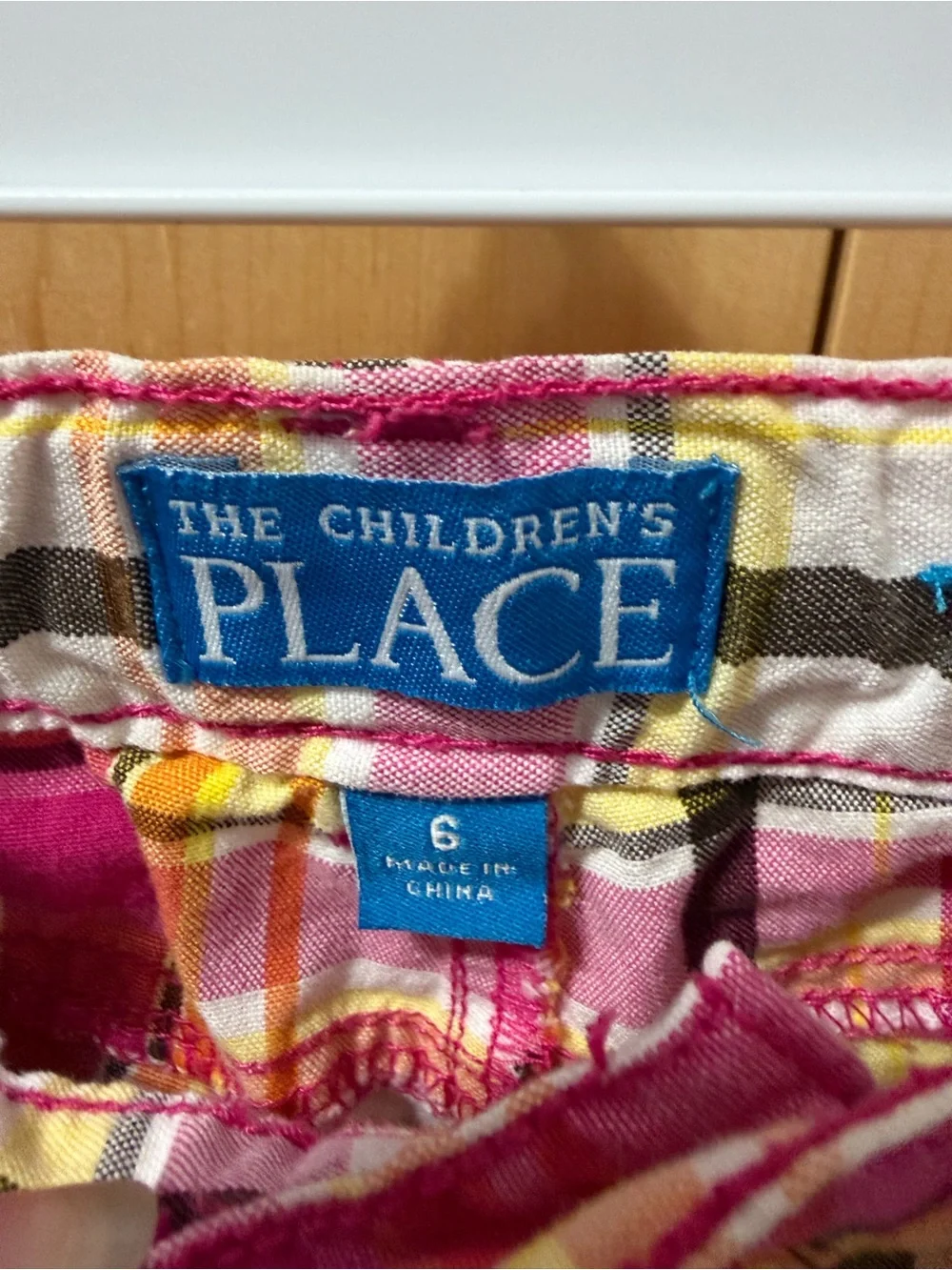 The Children's Place Pink Plaid Shorts